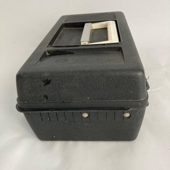 Vintage Old Pal 1040 Tackle Box Fishing Single Tray BLACK - Picture 7 of 9